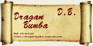 Dragan Bumba vizit kartica